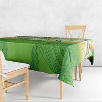Cook Islands Rugby League Tablecloth Avaiki Tatau Tribal Motifs White Color - Polynesian Pride