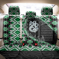 Green Taniko Motif Aotearoa Manaia and Silver Fern Back Car Seat Cover