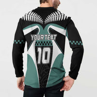 Custom New Zealand Bicycle 2025 Button Sweatshirt LT03 - Polynesian Pride