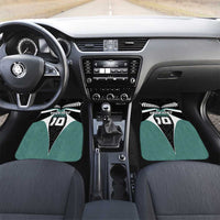 Custom New Zealand Bicycle 2025 Car Mats LT03 Set 2pcs - Front Black-Teal - Polynesian Pride
