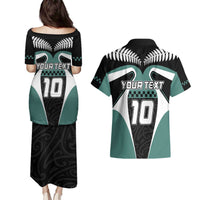 Custom New Zealand Bicycle 2025 Couples Matching Puletasi and Hawaiian Shirt LT03 - Polynesian Pride
