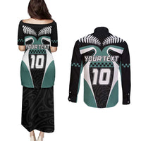 Custom New Zealand Bicycle 2025 Couples Matching Puletasi and Long Sleeve Button Shirt LT03 - Polynesian Pride