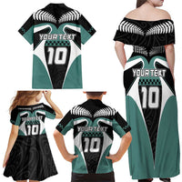 Custom New Zealand Bicycle 2025 Family Matching Off Shoulder Maxi Dress and Hawaiian Shirt