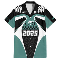 Custom New Zealand Bicycle 2025 Family Matching Off Shoulder Short Dress and Hawaiian Shirt