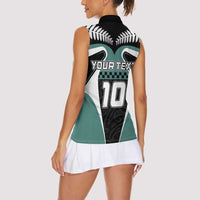 Custom New Zealand Bicycle 2025 Women Sleeveless Polo Shirt LT03 - Polynesian Pride