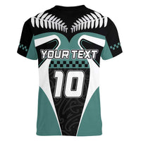 Custom New Zealand Bicycle 2025 Women V-Neck T-Shirt