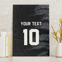 Custom New Zealand Football-Towards World Cup 2026 Canvas Wall Art LT03 Without Frame Black - Polynesian Pride