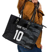 Custom New Zealand Football-Towards World Cup 2026 Leather Tote Bag