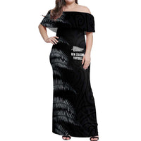 Custom New Zealand Football-Towards World Cup 2026 Off Shoulder Maxi Dress