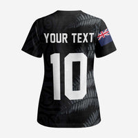 Custom New Zealand Football-Towards World Cup 2026 Scrub Top LT03 - Polynesian Pride
