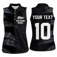 Custom New Zealand Football-Towards World Cup 2026 Women Sleeveless Polo Shirt