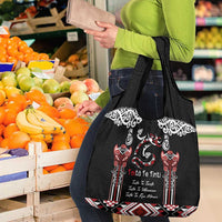 Aotearoa Toitu Te Tiriti-Maori Taniwha Grocery Bag Toitu Te Whenua Toitu Te Reo Maori