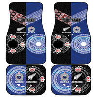 Personalised Aotearoa and Samoa Together Car Mats Tatau Art Tattoos-Taniko and Tukutuku with Maori Pattern LT03 - Polynesian Pride