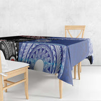 Personalised Aotearoa and Samoa Together Tablecloth Tatau Art Tattoos-Taniko and Tukutuku with Maori Pattern LT03 - Polynesian Pride