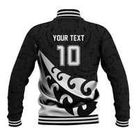 Custom NZ Rugby Baseball Jacket Koru and Silver Fern Sporty Style LT03 - Polynesian Pride