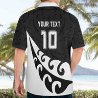 Custom NZ Rugby Hawaiian Shirt Koru and Silver Fern Sporty Style