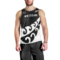 Custom NZ Rugby Men Tank Top Koru and Silver Fern Sporty Style LT03 - Polynesian Pride