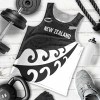 Custom NZ Rugby Men Tank Top Koru and Silver Fern Sporty Style LT03 - Polynesian Pride