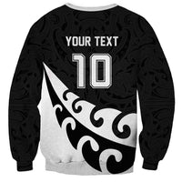 Custom NZ Rugby Sweatshirt Koru and Silver Fern Sporty Style LT03 - Polynesian Pride