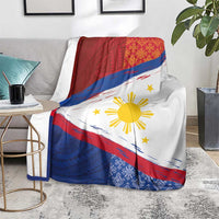 Philippines National Flag Day Blanket Polynesian and Yakan Tattoo Brush Style
