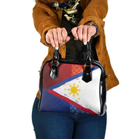 Philippines National Flag Day Shoulder Handbag Polynesian and Yakan Tattoo Brush Style