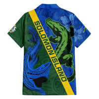 Solomon Island Crocodile and Shark Hawaiian Shirt Polynesian Pattern LT03 - Polynesian Pride