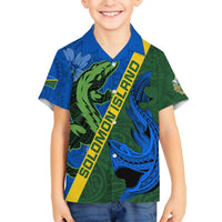 Solomon Island Crocodile and Shark Hawaiian Shirt Polynesian Pattern LT03 - Polynesian Pride
