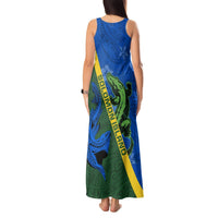 Solomon Island Crocodile and Shark Tank Maxi Dress Polynesian Pattern LT03 - Polynesian Pride