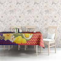 Philippines Kadayawan Tablecloth Filipino Eagle Durian with Polynesian and Igorots Pattern