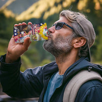 Hawaii and United States Together 4 in 1 Can Cooler Tumbler Seal of Hawaii and Bald Eagle - Polynesian Pride