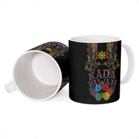 Philippines Kadayawan Festival Ceramic Mug Polynesian Tribal Art Barong Style