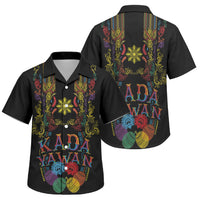 Philippines Kadayawan Festival Family Matching Long Sleeve Bodycon Dress and Hawaiian Shirt Polynesian Tribal Art Barong Style LT03 Son's Shirt Black - Polynesian Pride