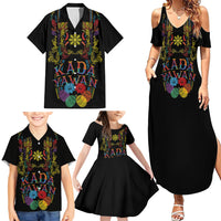 Philippines Kadayawan Festival Family Matching Summer Maxi Dress and Hawaiian Shirt Polynesian Tribal Art Barong Style LT03 - Polynesian Pride