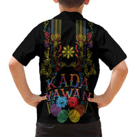 Philippines Kadayawan Festival Family Matching Tank Maxi Dress and Hawaiian Shirt Polynesian Tribal Art Barong Style