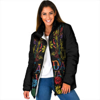 Philippines Kadayawan Festival Padded Jacket Polynesian Tribal Art Barong Style