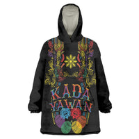 Philippines Kadayawan Festival Wearable Blanket Hoodie Polynesian Tribal Art Barong Style