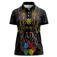Philippines Kadayawan Festival Women Polo Shirt Polynesian Tribal Art Barong Style