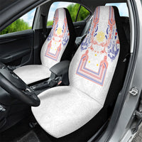 Philippines Barong Style Car Seat Cover Polynesian Kakau Art Tattoos with Tribal Filipino Sun