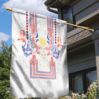 Philippines Barong Style Garden Flag Polynesian Kakau Art Tattoos with Tribal Filipino Sun