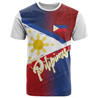 Philippines Basketball Custom T Shirt Pilipinas Tribal Pattern