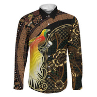 Papua New Guinea and Indonesia Batik Family Matching Short Sleeve Bodycon Dress and Hawaiian Shirt Bird of Paradise with Tribal Batik Patterns LT03 Daughter's Dress Multicolor - Polynesian Pride