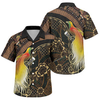Papua New Guinea and Indonesia Batik Family Matching Tank Maxi Dress and Hawaiian Shirt Bird of Paradise with Tribal Batik Patterns LT03 Son's Shirt Multicolor - Polynesian Pride