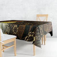 Papua New Guinea and Indonesia Batik Tablecloth Bird of Paradise with Tribal Batik Patterns