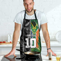 Custom Aotearoa South Africa Rugby Freedom Cup Apron Maori Silver Fern Art and Sporty Flag SA - Polynesian Pride