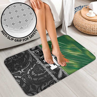 Custom Aotearoa South Africa Rugby Freedom Cup Bathroom Set Maori Silver Fern Art and Sporty Flag SA - Polynesian Pride