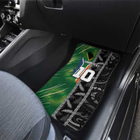Custom Aotearoa South Africa Rugby Freedom Cup Car Mats Maori Silver Fern Art and Sporty Flag SA LT03 - Polynesian Pride