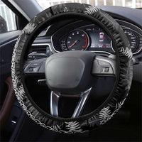 Aotearoa South Africa Rugby Freedom Cup Steering Wheel Cover Maori Silver Fern Art and Sporty Flag SA - Polynesian Pride