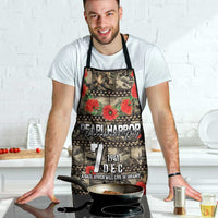 Pearl Harbor Remembrance Day Apron Memories of December 7 with Red Poppy Lei LT03 - Polynesian Pride