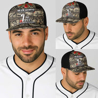 Pearl Harbor Remembrance Day Baseball Net Cap Memories of December 7 with Red Poppy Lei LT03 - Polynesian Pride