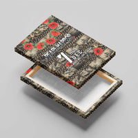 Pearl Harbor Remembrance Day Canvas Wall Art Memories of December 7 with Red Poppy Lei LT03 - Polynesian Pride